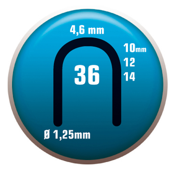 GRAPA PARA CABLE 36/10 C/2000 5304 CLAVEX 10 MM