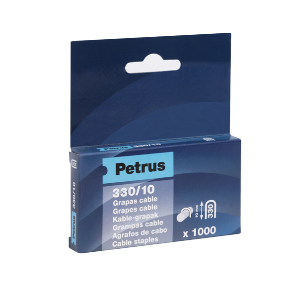 GRAPA PARA CABLE GALVANIZADA 330/77520 PETRUS 10 MM