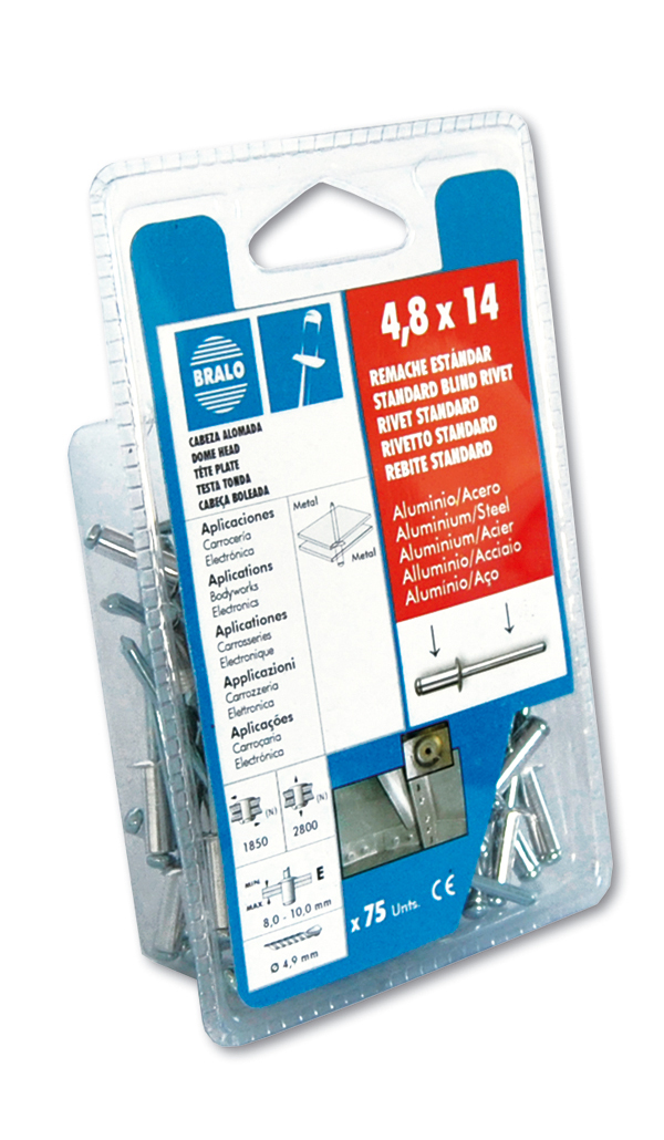 REMACHE BLISTER 91010004814 BRALO 4,8X14 MM