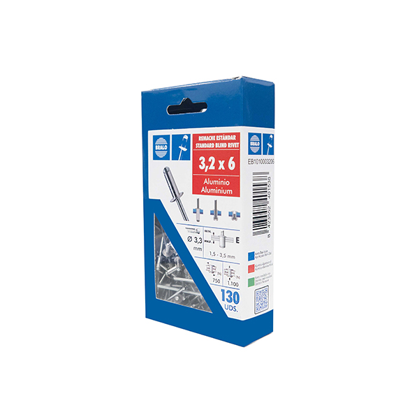 REMACHE BLISTER 130 U EB1010003206 BRALO 3,2X6 MM