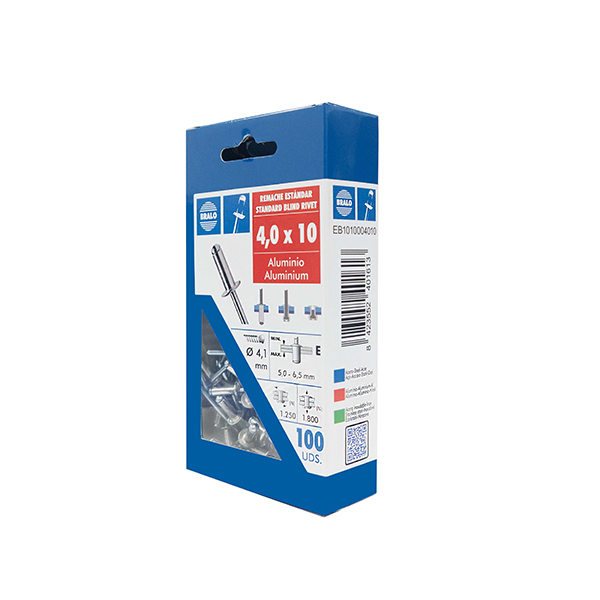 REMACHE BLISTER 100 U EB1010004010 BRALO 4X10 MM