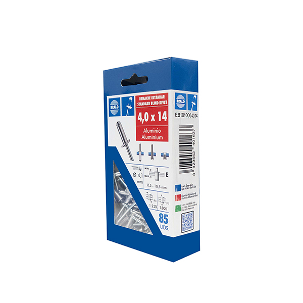 REMACHE BLISTER 85 U EB1010004014 BRALO 4X14 MM