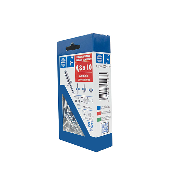 REMACHE BLISTER 85 U EB1010004810 BRALO 4,8X10 MM