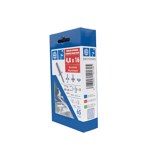 REMACHE BLISTER 65 U EB1010004816 BRALO 4,8X16 MM