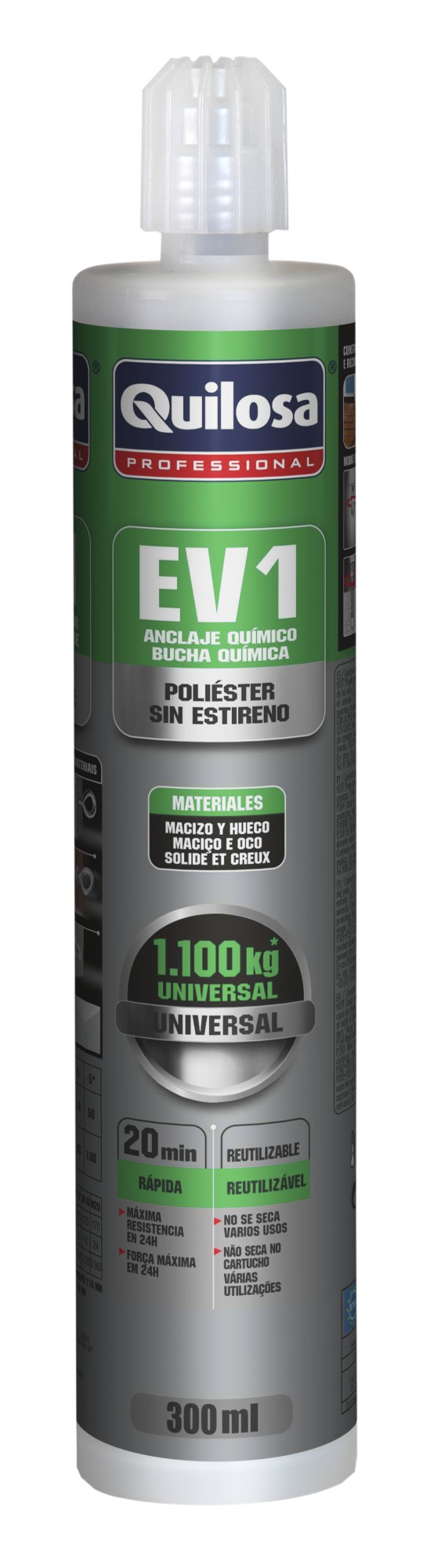 ANCLAJE QUIMICO POLIESTER 2COM 25668 QUILOSA 300 ML