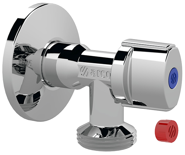 VALVULA ESCUADRA LAVADORA CROMO ANTI-CAL 728MN ARCO 1/2-3/4''