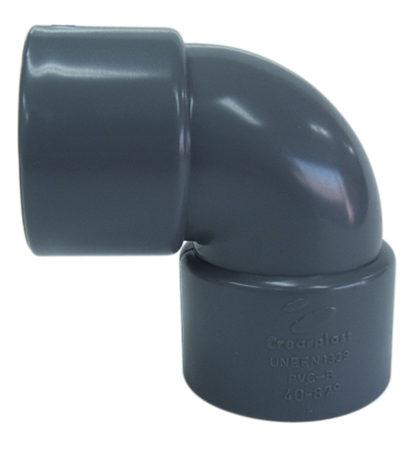 CODO PVC H-H 87 CHH-09 200202 CREARPLAST 50 MM