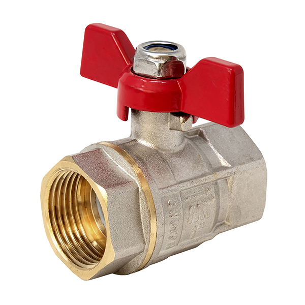 VALVULA ESFERA PN30 H-H, MANDO PALOMILLA ROJA 4102020 MT 3/4''