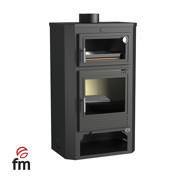 ESTUFA LEÑA C/HORNO ENVOLVENTE M-104 FM -