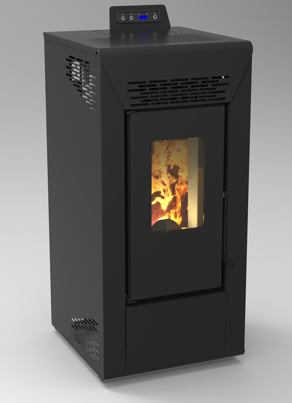 ESTUFA PELLET KEOPS 10 NEGRA ESA61036 EIDER 10 KW