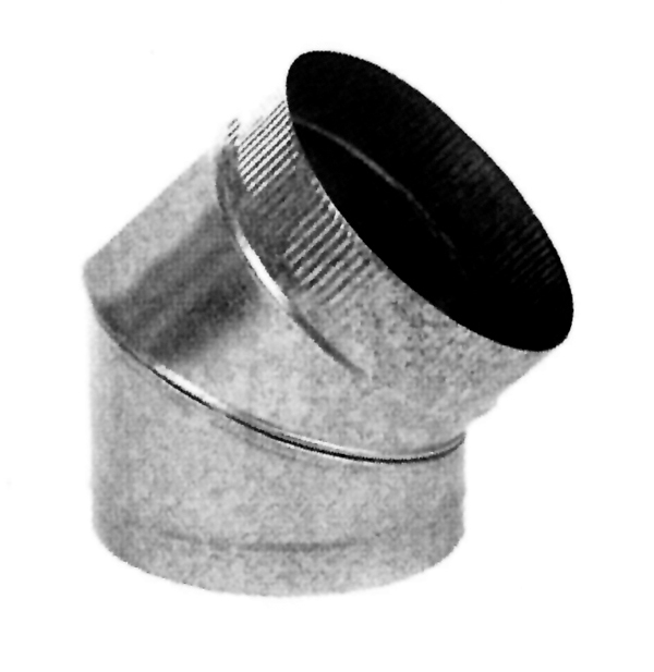 CODO ESTUFA GALVANIZADO 45 CG13045 EXOJO 130 MM