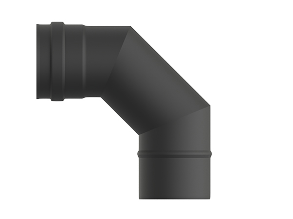 CODO ESTUFA PELLET 90 PVC10090 EXOJO 100 MM