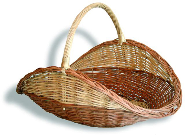 CESTA LEÑA MIMBRE OVAL RUSTICO 10143 IMEX 65X46X42CM