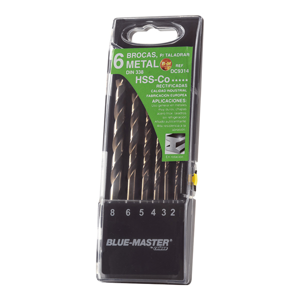 BROCA HSS-CO JGO 10PZS DC9312 BLUE MASTER 1-10 MM