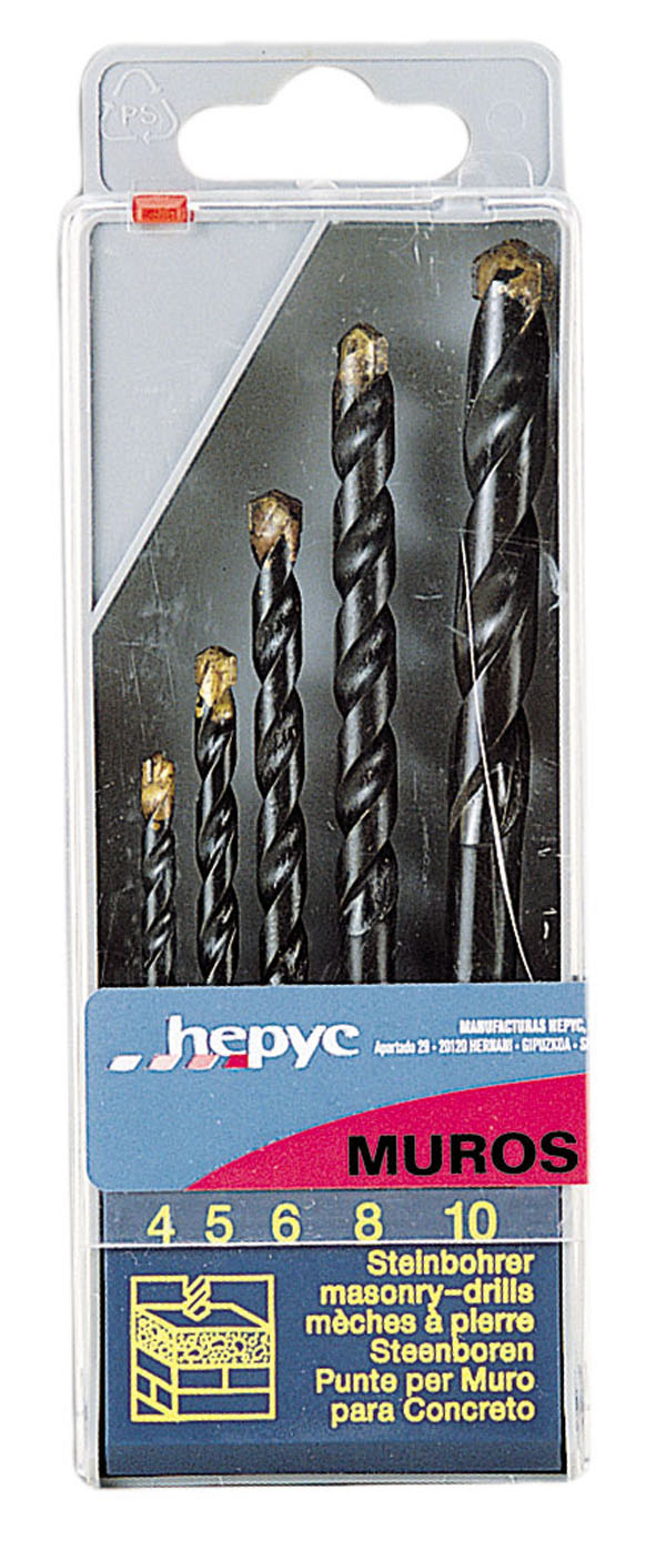 BROCA WIDIA JGO 5 PZS 8130/2 MARMOLIT 4-10 MM