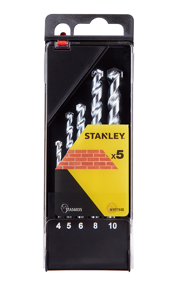 BROCA PIEDRA JGO 5 PZS STA56035-QZ STANLEY 4-10 MM