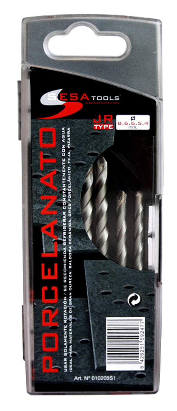 BROCA PORCELANICO JG 5 PZS 010205S1 SESATOOLS 4-10 MM