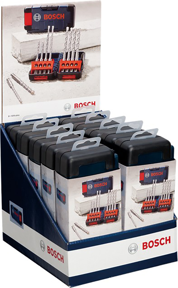DISPLAY 10 SETS BROCA EXPERT SDS PLUS 3 2607019903 BOSCH -