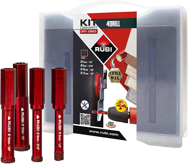 BROCA DIAMANTE C SECO JG 4 5939 RUBI 6-12 MM