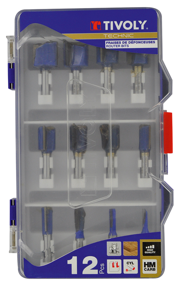 ESTUCHE 12 FRESAS RANURAR XT606470002 TIVOLY -