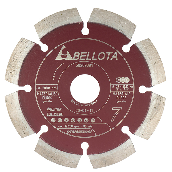 DISCO DIAMANTE GRANITO 50704 BELLOTA 115 MM