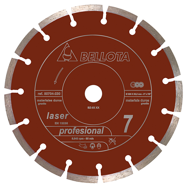 DISCO DIAMANTE GRANITO 50704 BELLOTA 230 MM
