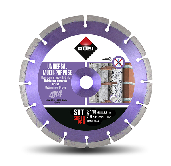 DISCO DIAMANTE STT SUPERPRO 30976 RUBI 230 MM