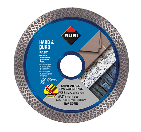 DISCO DIAMANTE MINI VIPER-TVA 32951 RUBI 85 MM