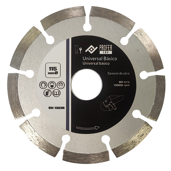 DISCO DIAMANTE UNIVERSAL BASIC PT1010 PROFER TOP 230X7 MM