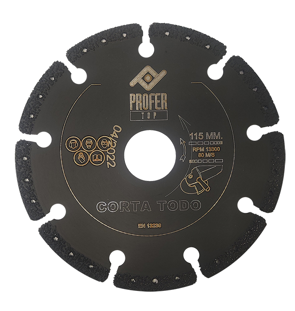 DISCO DIAMANTE CORTA TODO PT1018 PROFER TOP 230X5 MM