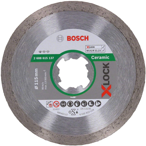 DISCO DIAMANTE CERAMICA XLOCK 2608615137 BOSCH 115 MM