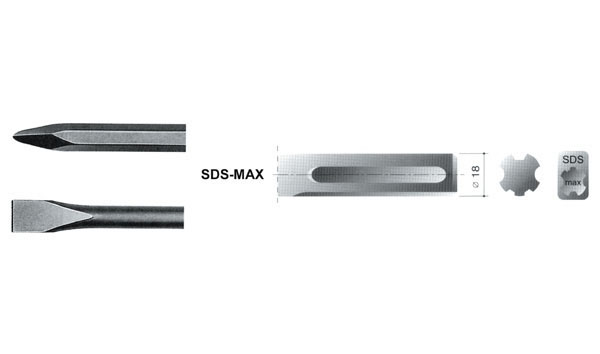 PUNTERO SDS MAX 1405-2 HEPYC 400 MM