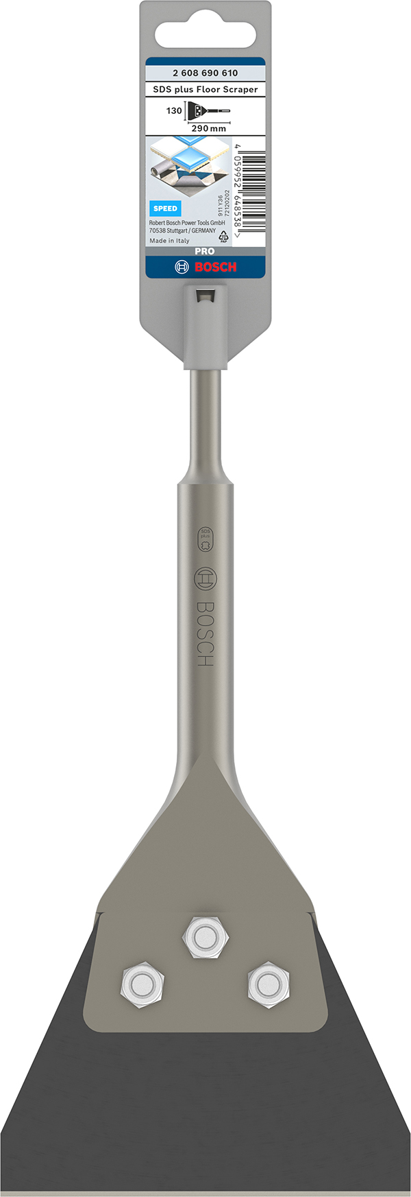 CINCEL PLANO PRO SDS PLUS BALDOSA 2608690610 BOSCH 290X130MM