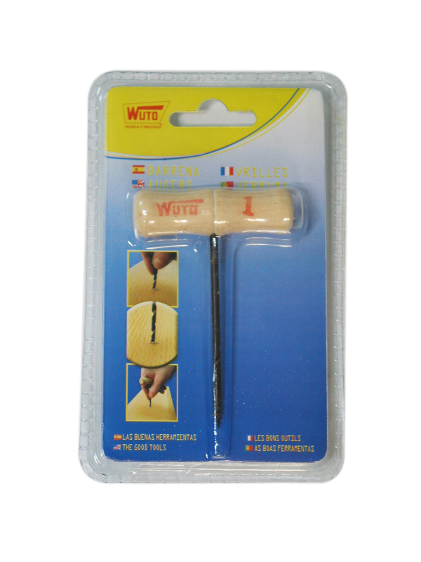 BARRENA MADERA N.1 BLISTER 7401-BL WUTO -