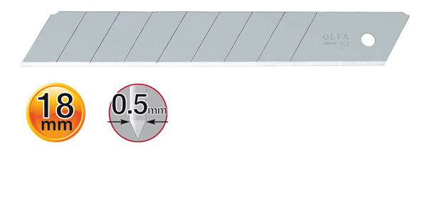 RECAMBIO HOJA CUTTER PQ.10 H LB-10 OLFA 18 MM