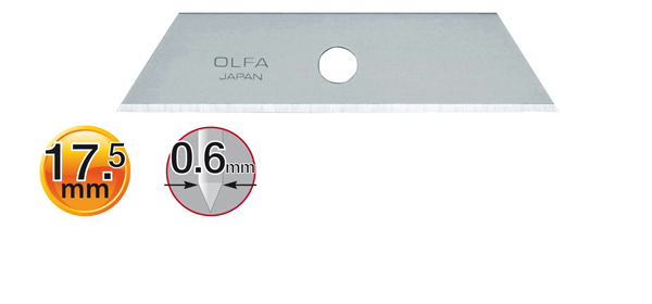 RECAMBIO HOJA TRAPEZOIDAL 5 H SKB-2/5B OLFA 18 MM