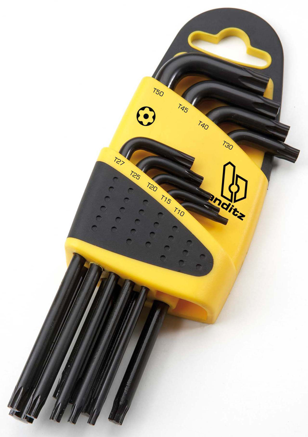 DESTORNILLADOR TORX JGO 9 PZS 232380 BIANDITZ T10-T50