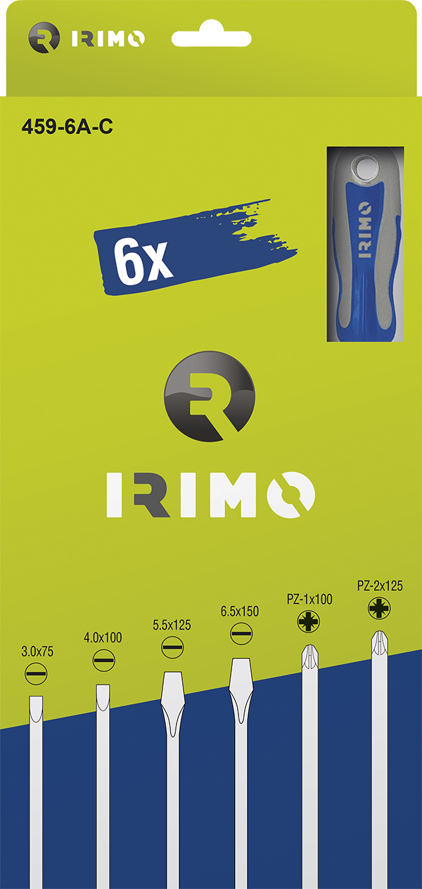 DESTORNILLADOR PLANO+PZ JG 5 P 459-6A-C IRIMO -