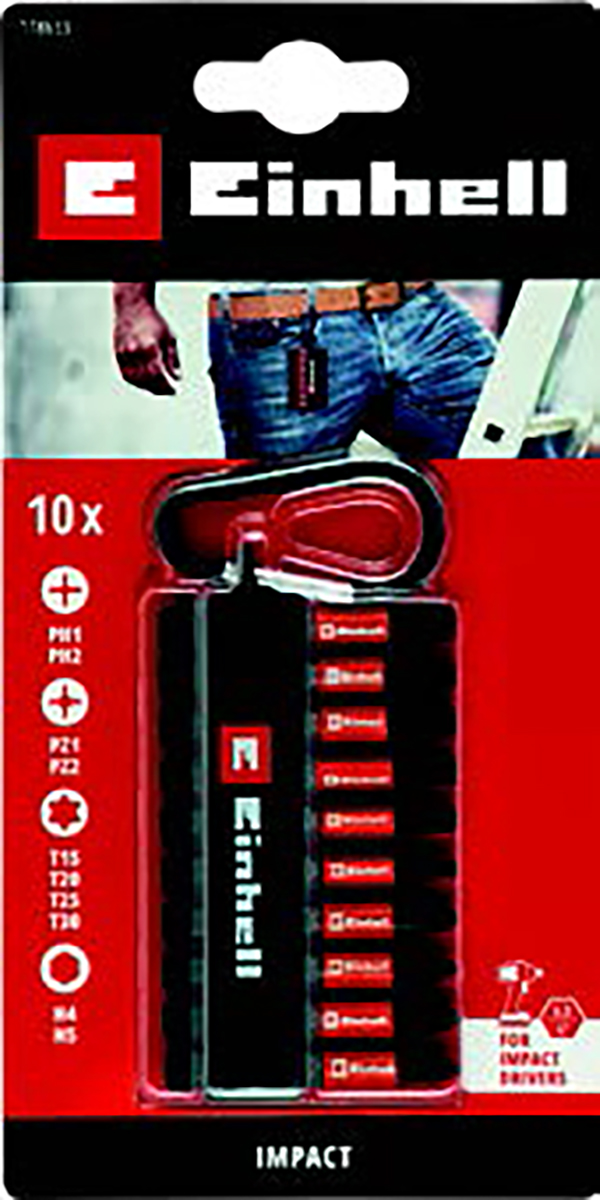 SET 9 PUNTA IMPACTO LLAVERO 49118633 EINHELL -