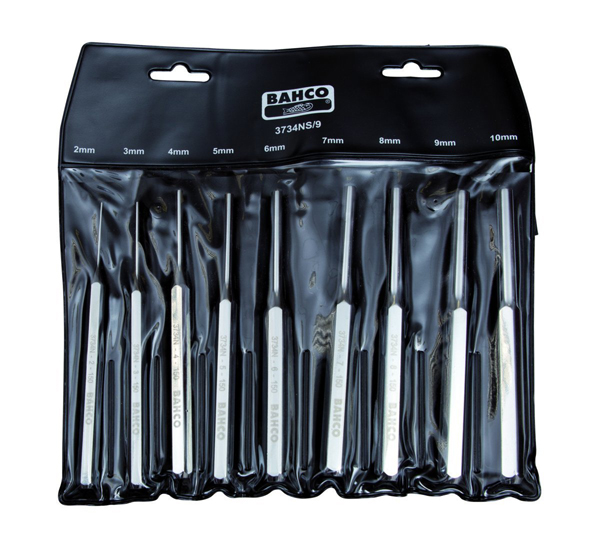 BOTADOR CILINDRICO JGO. 9 P 3734NS/9 BAHCO 2-10 MM