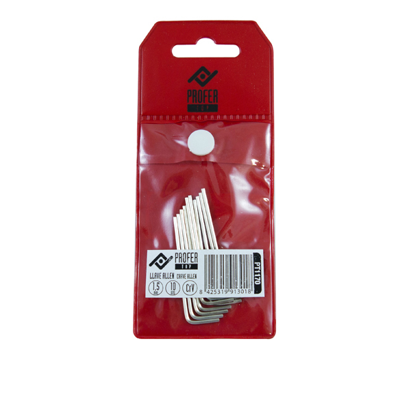 LLAVE ALLEN HEXAG NIQUELADA PT1172 PROFER TOP 2,5 MM