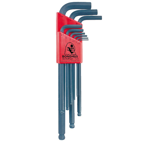 LLAVE ALLEN LARGA BOLA JG 9PZ 10999.. BONDHUS 1,5-10 MM