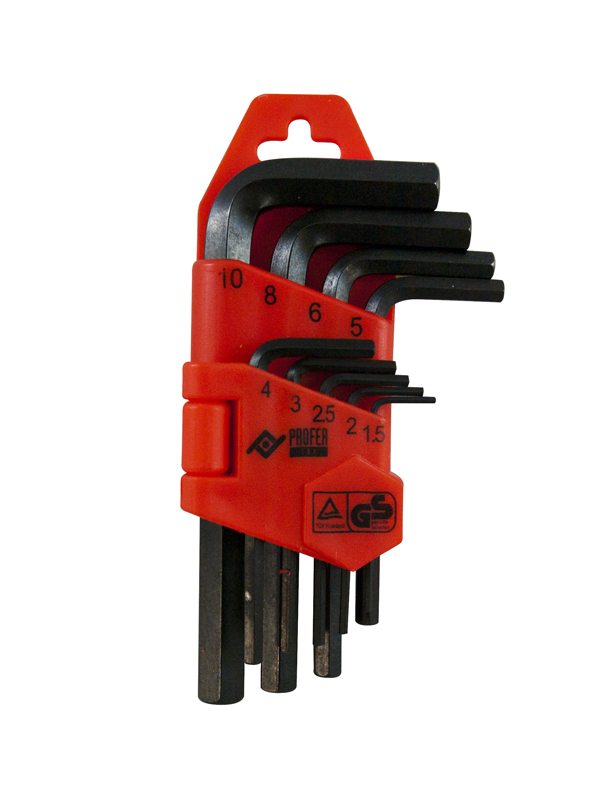 LLAVE ALLEN CORTA 9PZ PT0812 PROFER TOP 1,5-10 MM