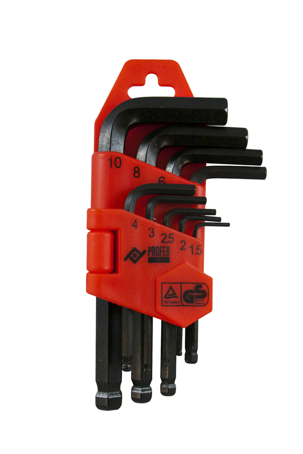 LLAVE ALLEN CORTA P/BOLA 9P PT0814 PROFER TOP 1,5-10 MM