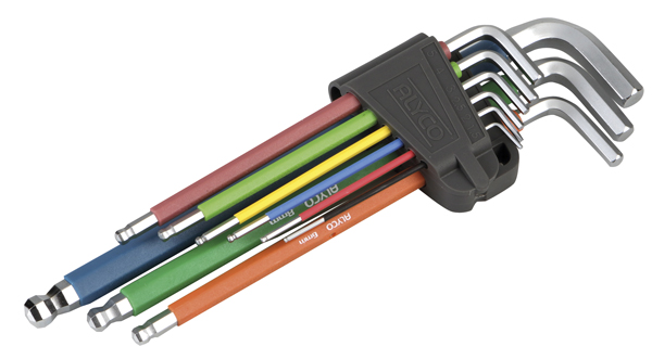 LLAVE ALLEN COLOR P/BOLA JGO 9PZ 193145 ALYCO 1,5-10 MM