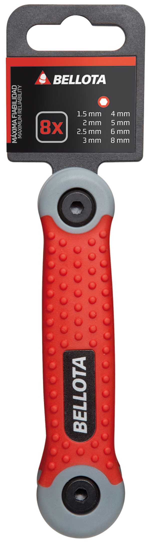 LLAVE ALLEN NAVAJA JUEGO 8 6455-8 BELLOTA 1,5-8 MM