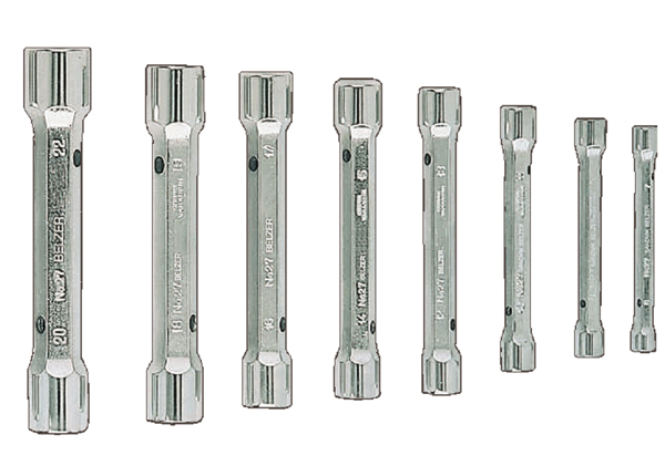 LLAVE TUBO 2 BOCAS JGO. 8 PZS 27M/8 BAHCO 6-7/20-22