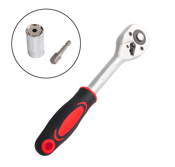 CARRACA UNIVERSAL + LLAVE JJ-DT3 BRICODY 7 - 19 MM