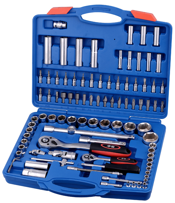 LLAVE VASO JGO 94 PZ+CARRACA PT0087 PROFER TOP 1/4-1/2''