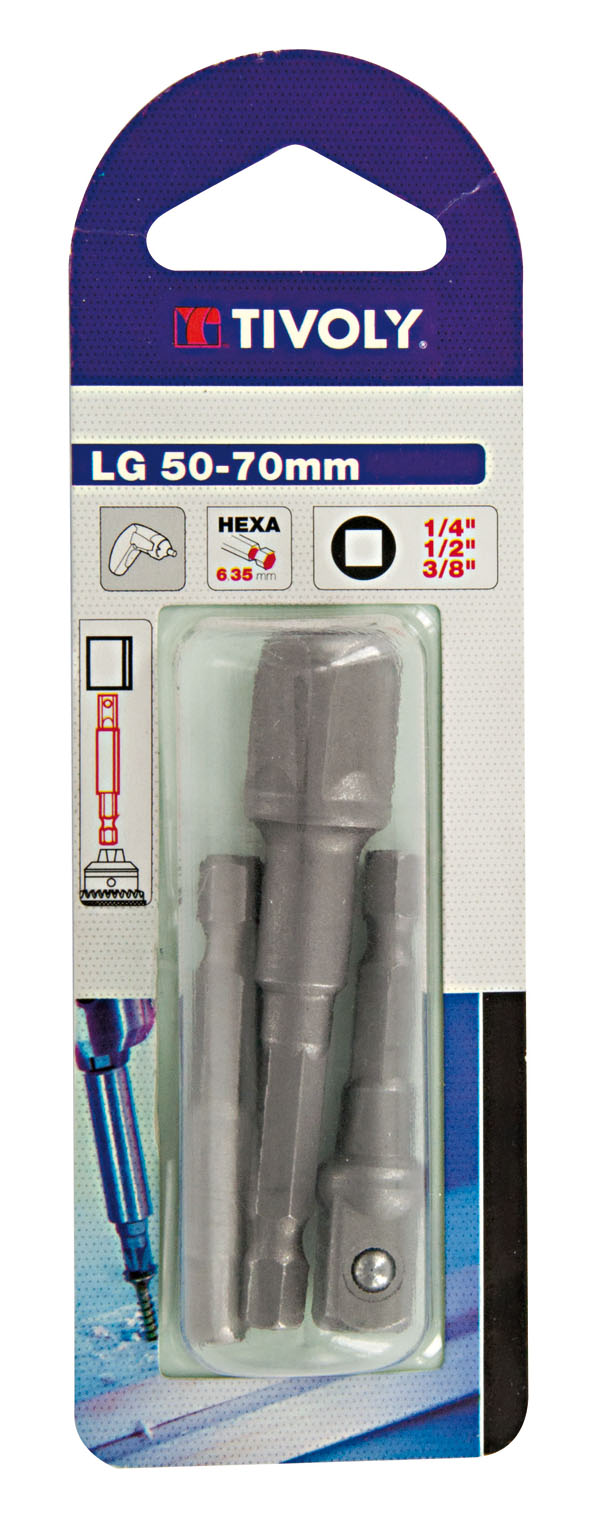 ADAPTADOR VASO DESTORNILLADOR 11501320003 TIVOLY 1/4-2+3/8